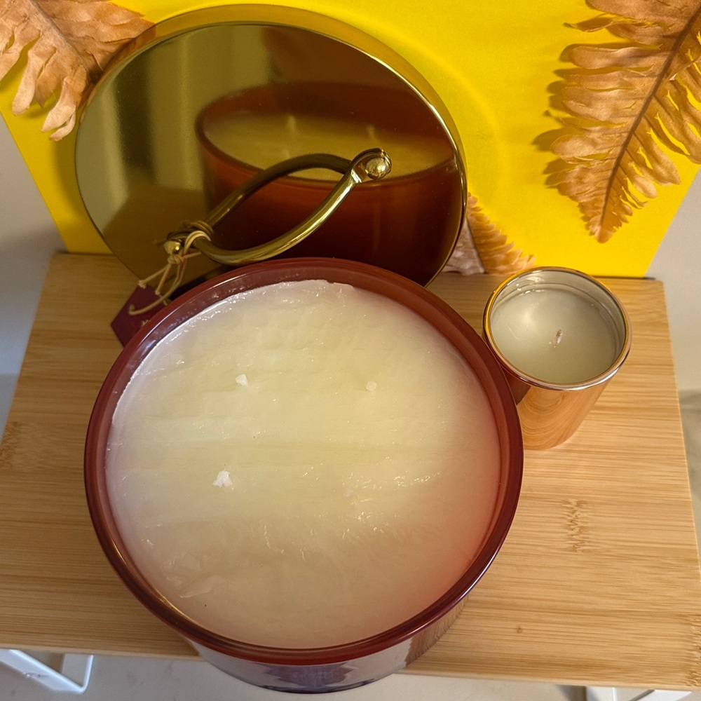 Set Two candle Thymes Simmered Cider (21 oz) and (2oz ) - Picture 3 of 9